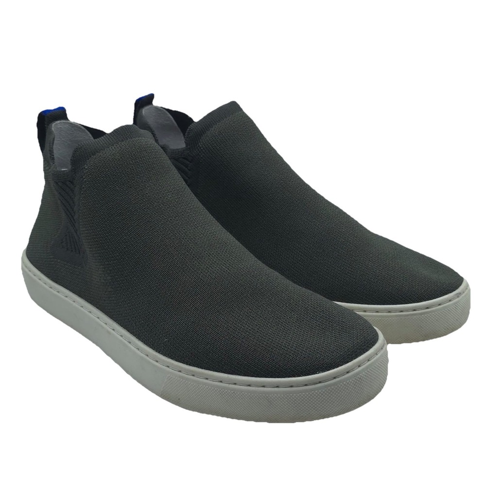 Rothy's The Chelsea Boots Women's Size 10‎ Slip On Green Knit Mid Top Sneakers